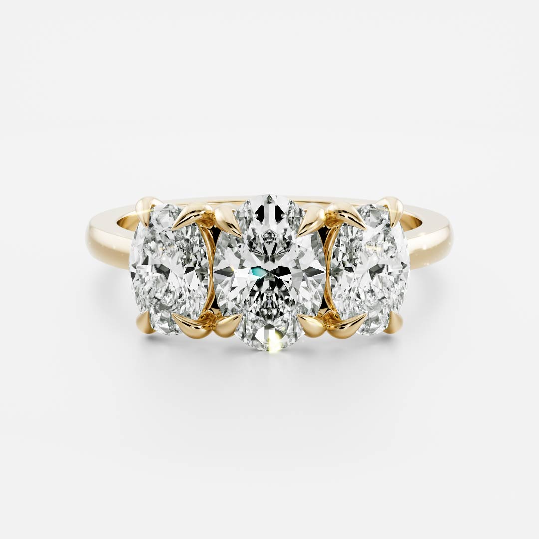 Solitaire- 1.0 CT Oval Moissanite Engagement Ring