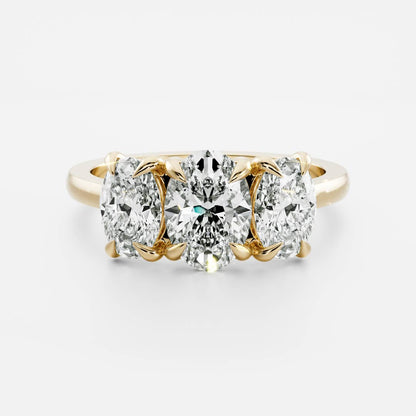 Solitaire- 1.0 CT Oval Moissanite Engagement Ring