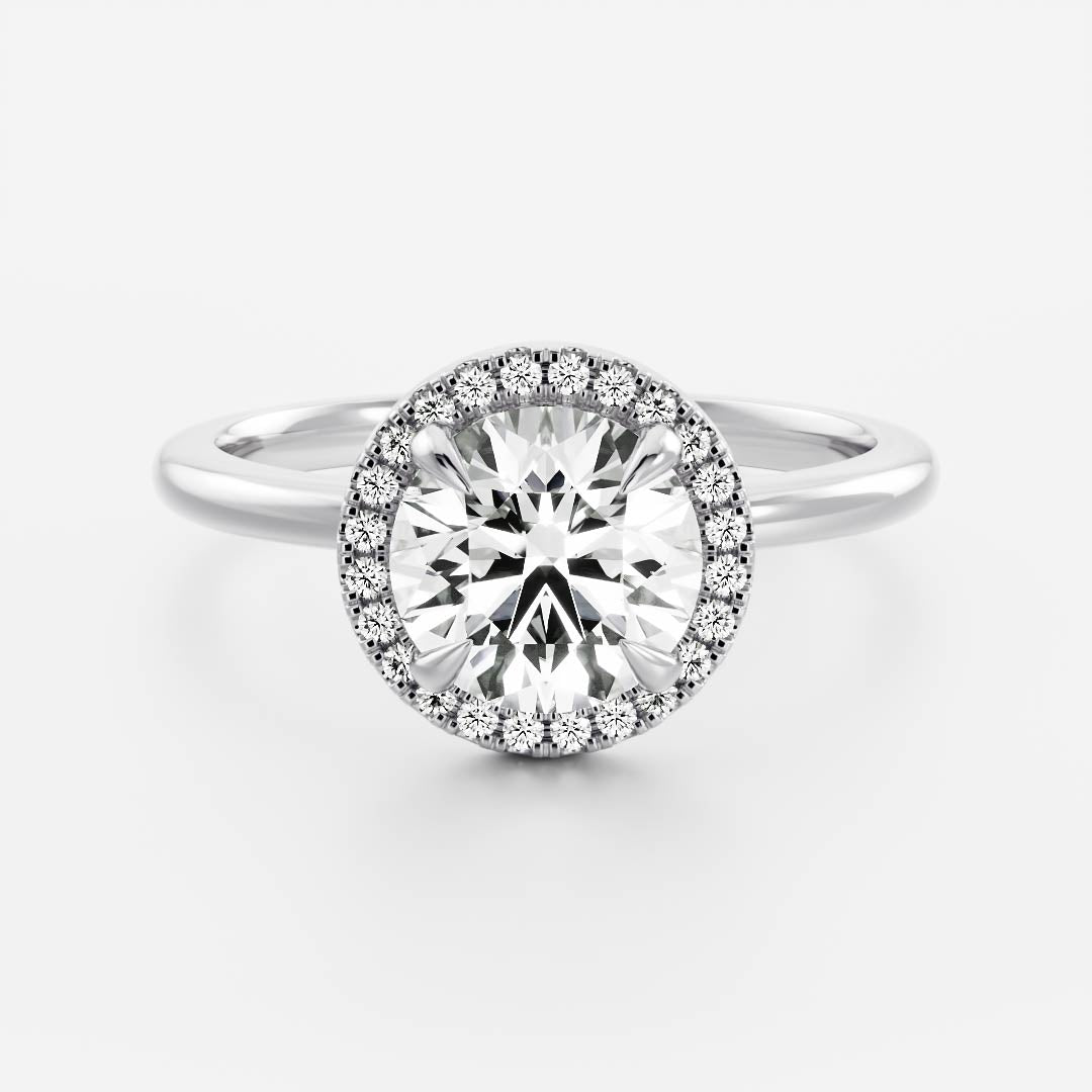 Solitaire- 1.0 CT Oval Moissanite Engagement Ring