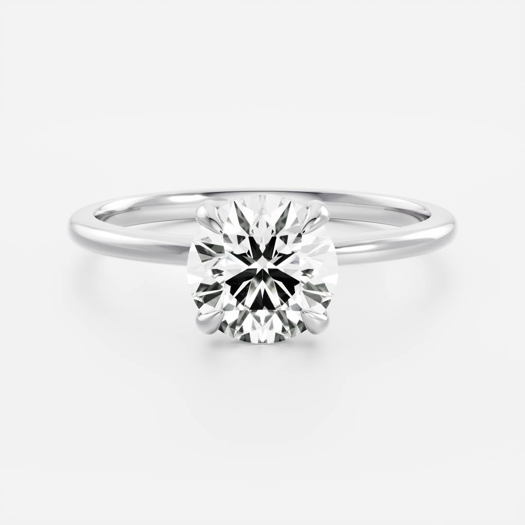Solitaire-Oval Lab Grown Diamond Engagement Ring