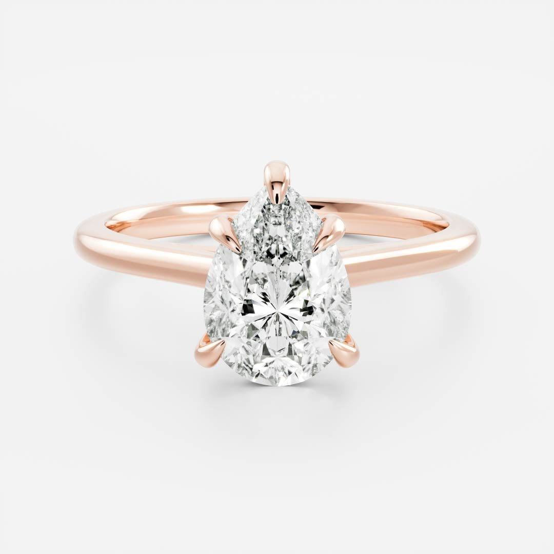 Solitaire-Oval Lab Grown Diamond Engagement Ring
