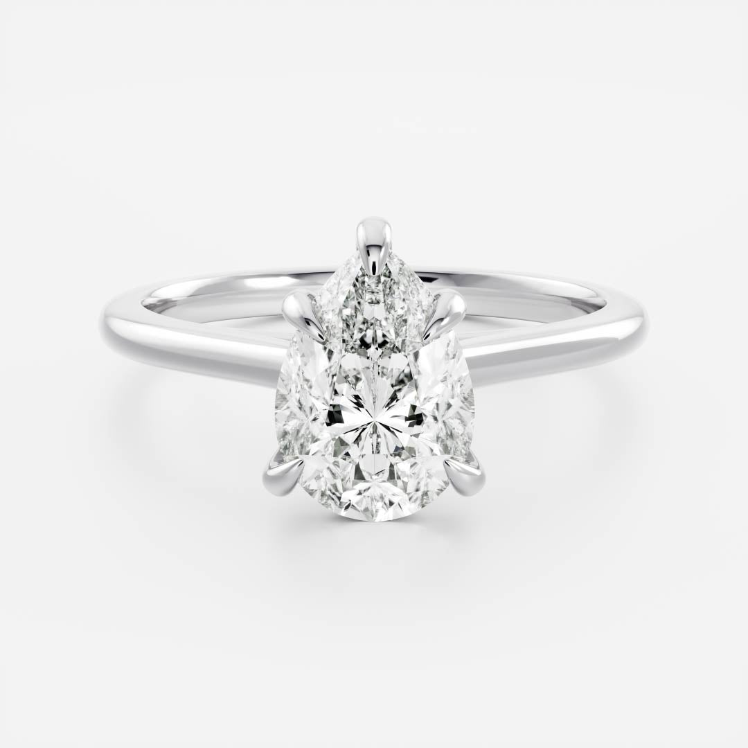Solitaire-Oval Lab Grown Diamond Engagement Ring