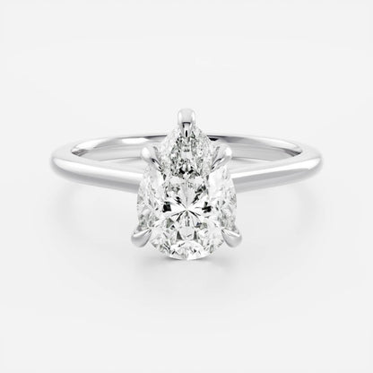 Solitaire-Oval Lab Grown Diamond Engagement Ring