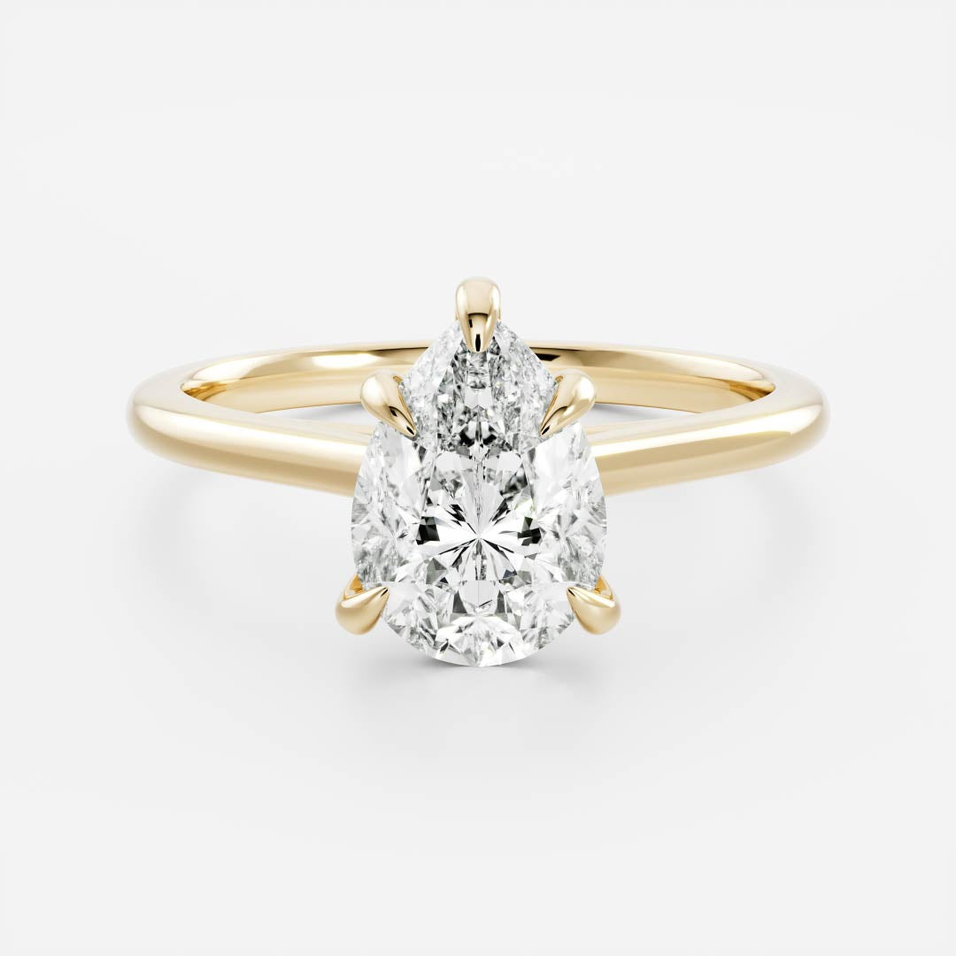 Solitaire-Oval Lab Grown Diamond Engagement Ring