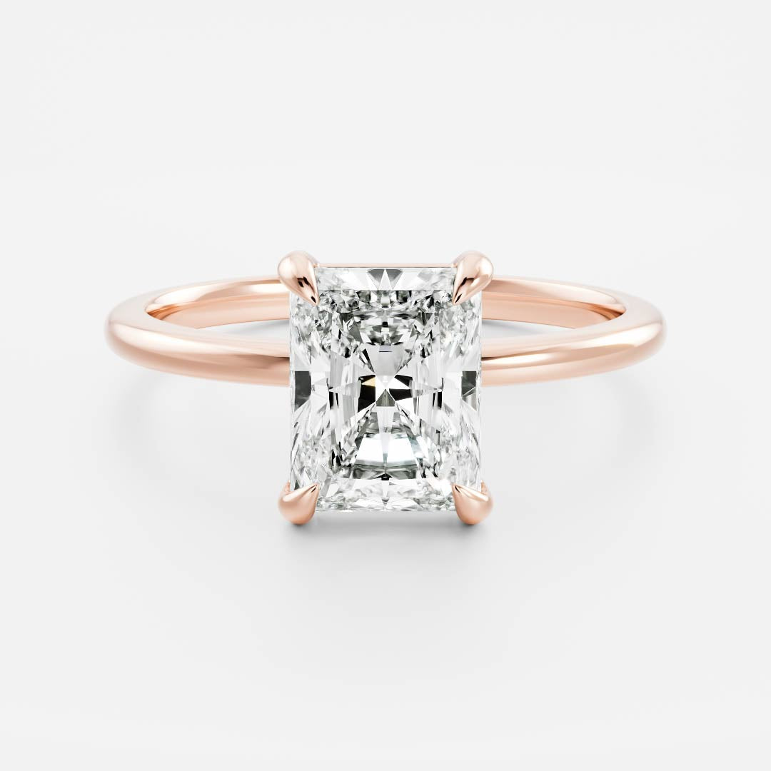 Solitaire- 1.0 CT Oval Moissanite Engagement Ring