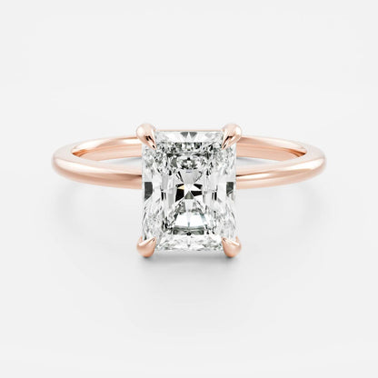 Solitaire- 1.0 CT Oval Moissanite Engagement Ring