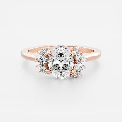 Solitaire-Oval Lab Grown Diamond Engagement Ring