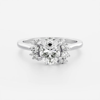 Solitaire-Oval Lab Grown Diamond Engagement Ring
