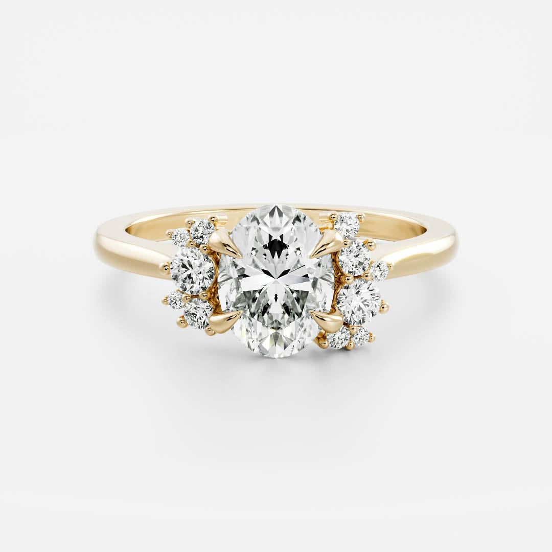 Solitaire-Oval Lab Grown Diamond Engagement Ring
