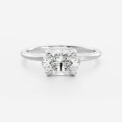 Solitaire-Oval Lab Grown Diamond Engagement Ring