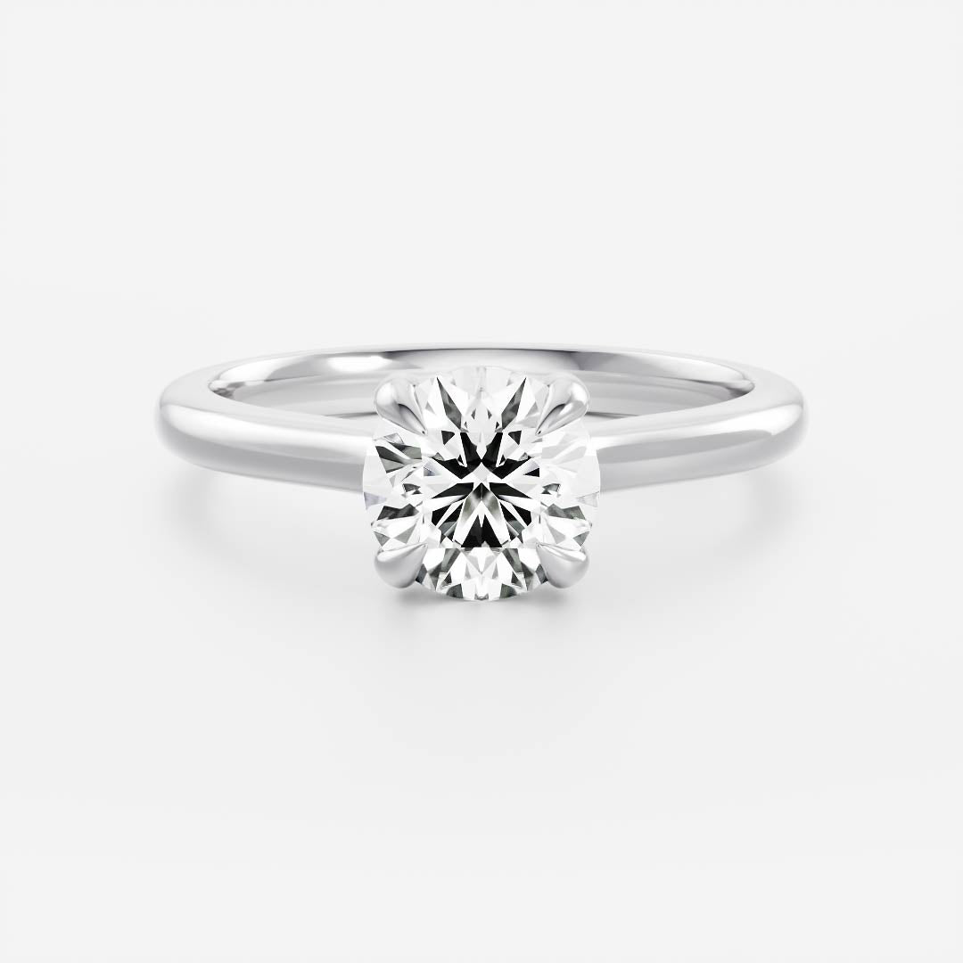 Solitaire-Oval Lab Grown Diamond Engagement Ring