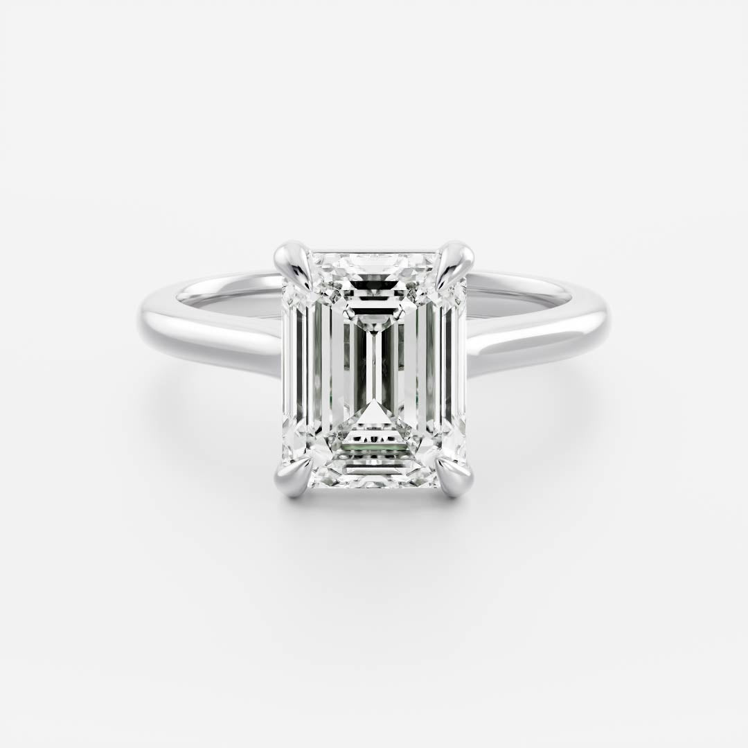 Solitaire- 1.0 CT Oval Moissanite Engagement Ring