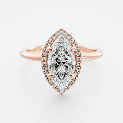 Solitaire-Oval Lab Grown Diamond Engagement Ring