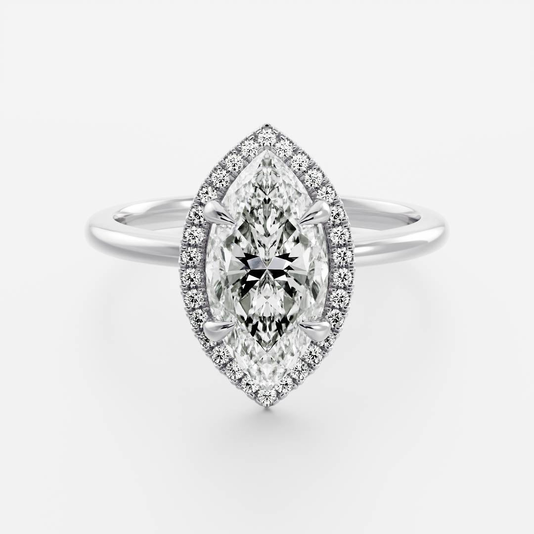 Solitaire-Oval Lab Grown Diamond Engagement Ring