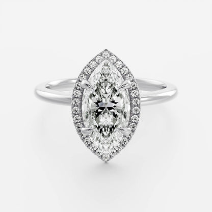 Solitaire-Oval Lab Grown Diamond Engagement Ring