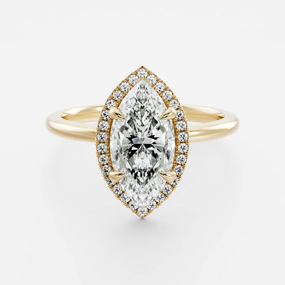Solitaire- 1.0 CT Oval Moissanite Engagement Ring