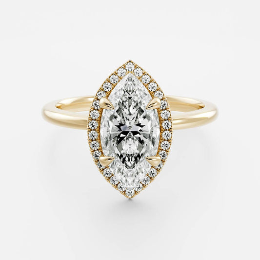 Solitaire- 1.0 CT Oval Moissanite Engagement Ring