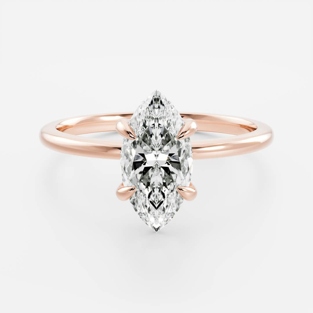 Solitaire-Oval Lab Grown Diamond Engagement Ring