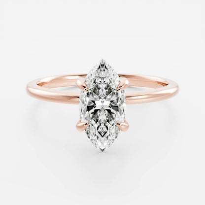 Solitaire-Oval Lab Grown Diamond Engagement Ring