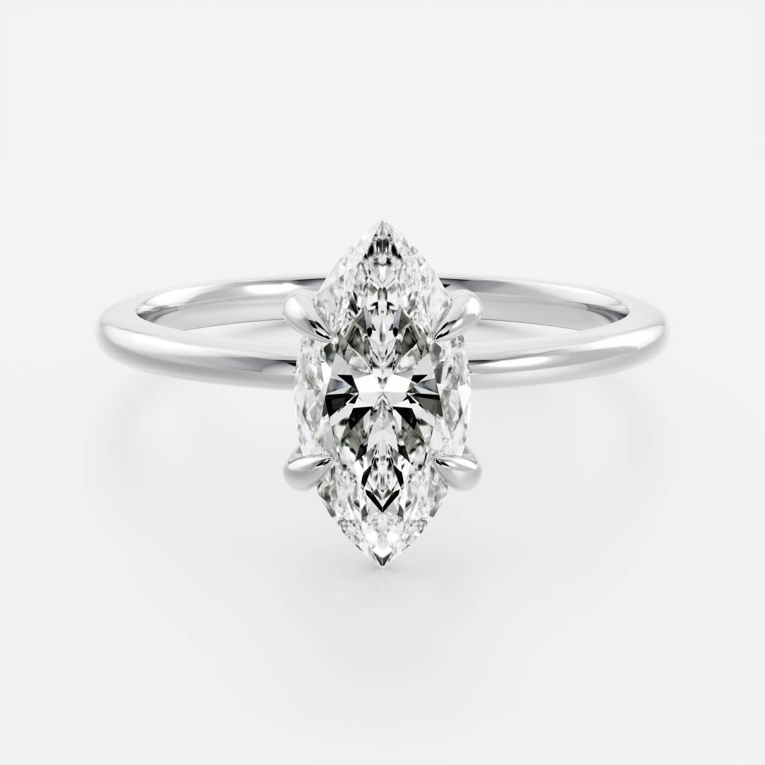 Solitaire-Oval Lab Grown Diamond Engagement Ring