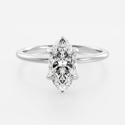 Solitaire-Oval Lab Grown Diamond Engagement Ring