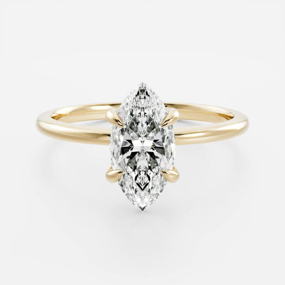 Solitaire- 1.0 CT Oval Moissanite Engagement Ring