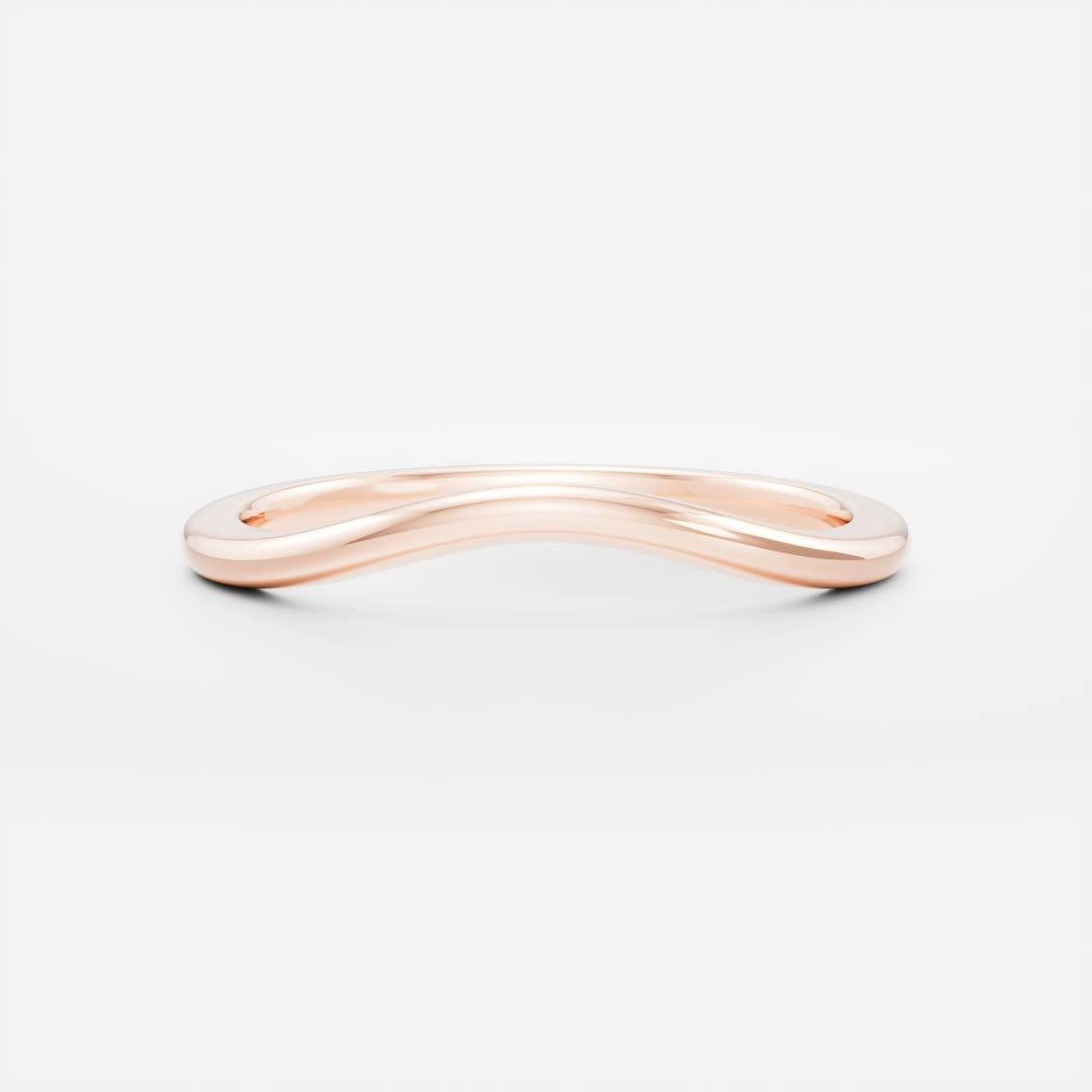 Plain Curved- Wedding Band