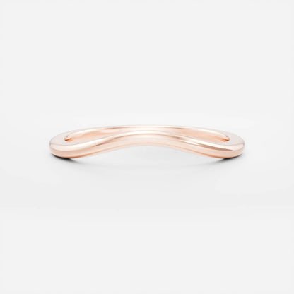 Plain Curved- Wedding Band