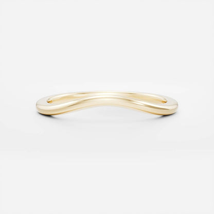 Plain Curved- Wedding Band