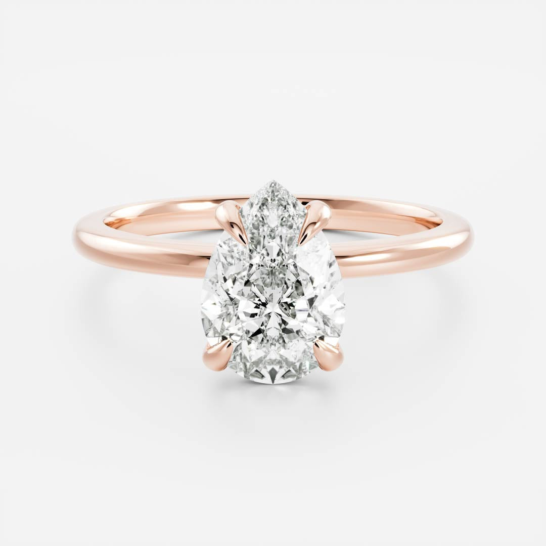 Solitaire-Oval Lab Grown Diamond Engagement Ring