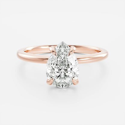 Solitaire-Oval Lab Grown Diamond Engagement Ring