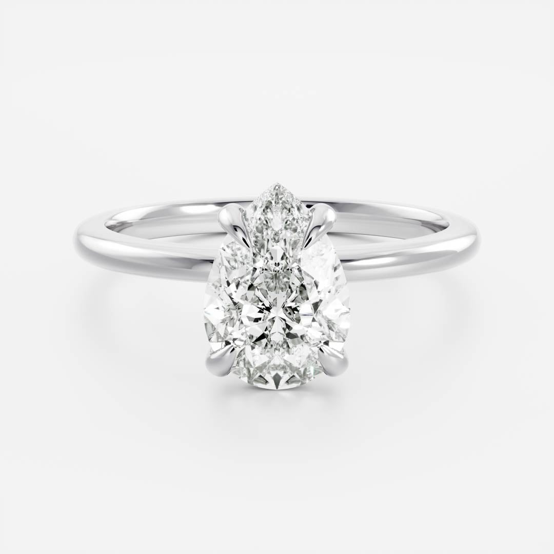 Solitaire-Oval Lab Grown Diamond Engagement Ring