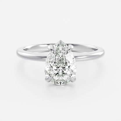 Solitaire-Oval Lab Grown Diamond Engagement Ring
