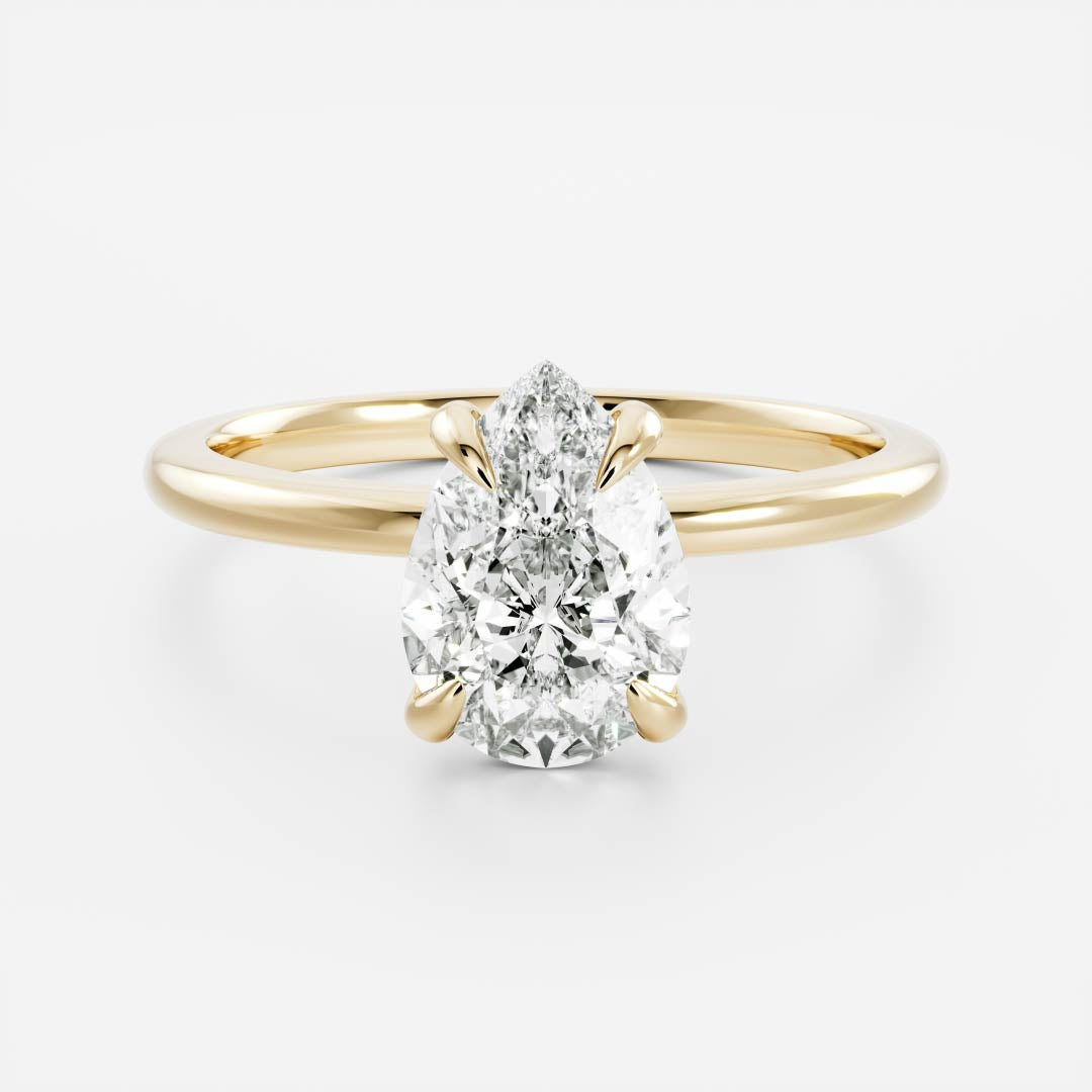 Solitaire-Oval Lab Grown Diamond Engagement Ring