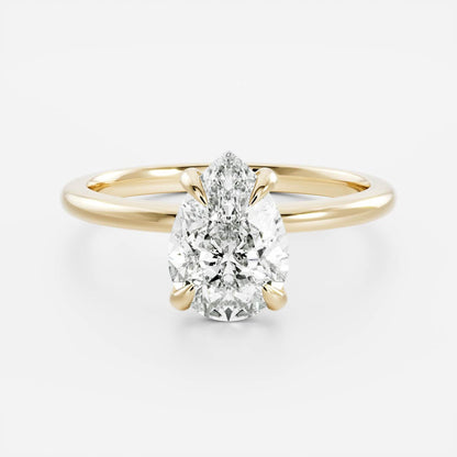 Solitaire-Oval Lab Grown Diamond Engagement Ring