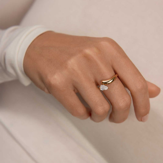 Hidden Halo-1.5 CT Round Lab Grown Diamond Engagement Ring