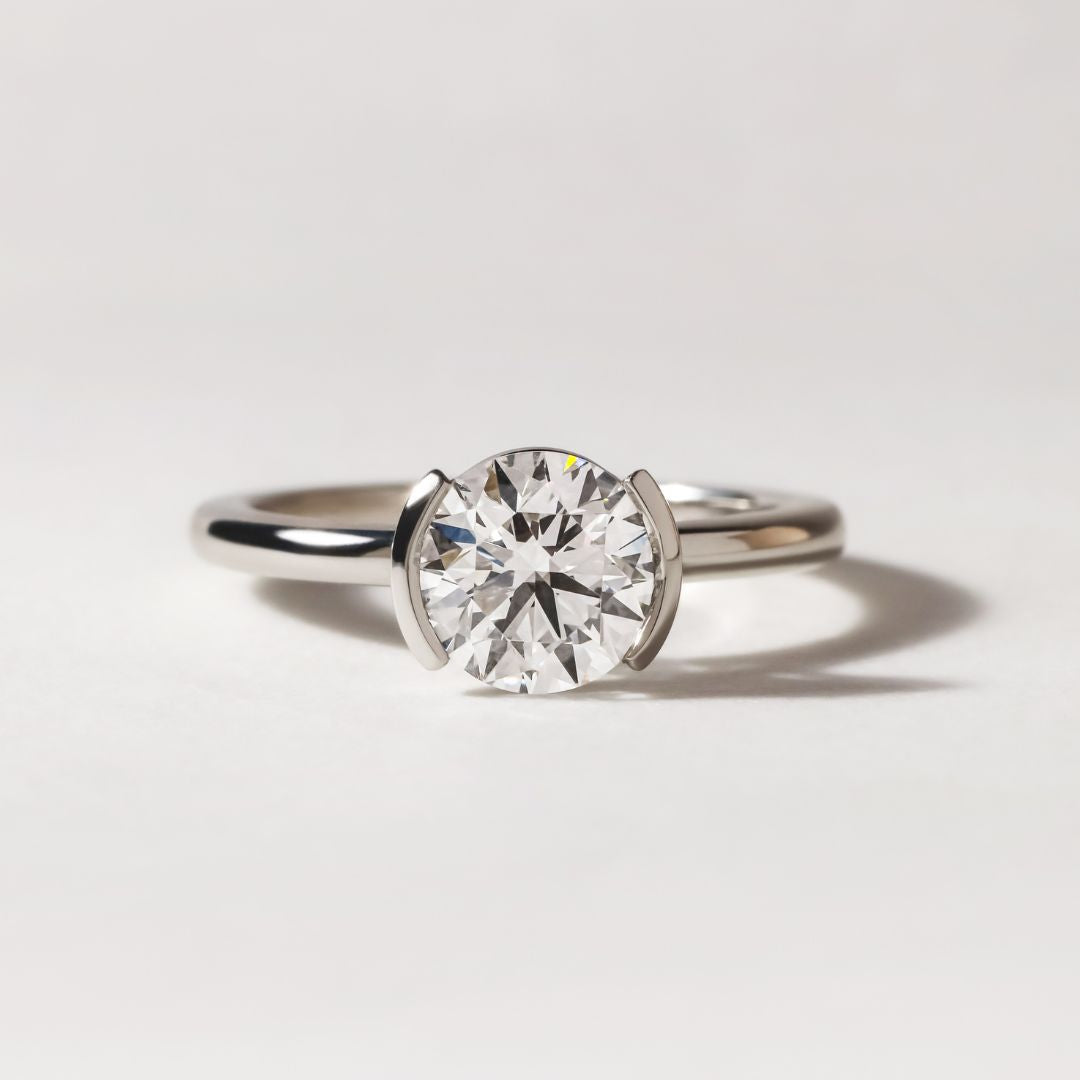 Solitaire-Oval Lab Grown Diamond Engagement Ring