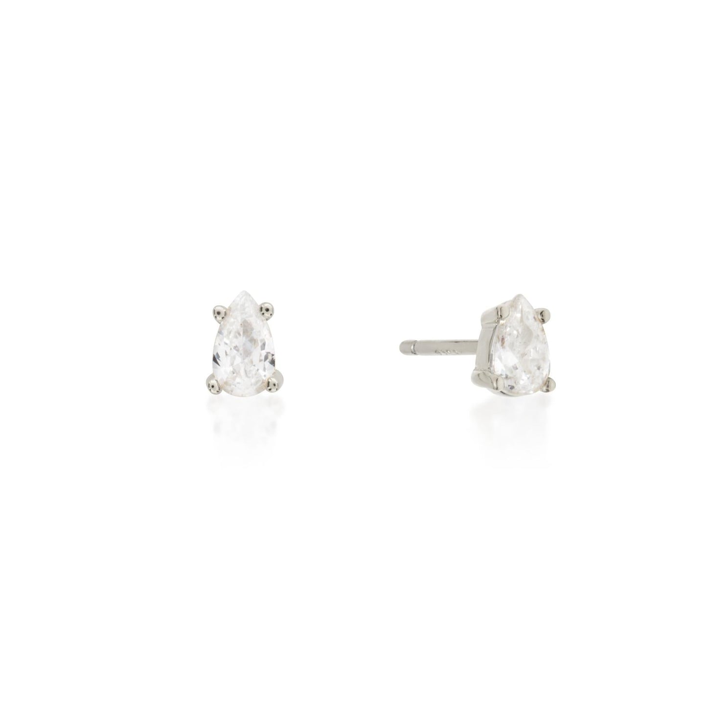 Elegant 0.2 TCW Pear Lab-Grown Diamond Stud Earrings 1