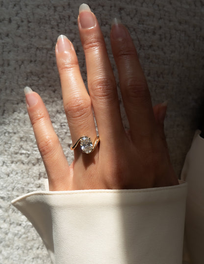 Solitaire Rapture-Oval Lab Grown Diamond Engagement Ring