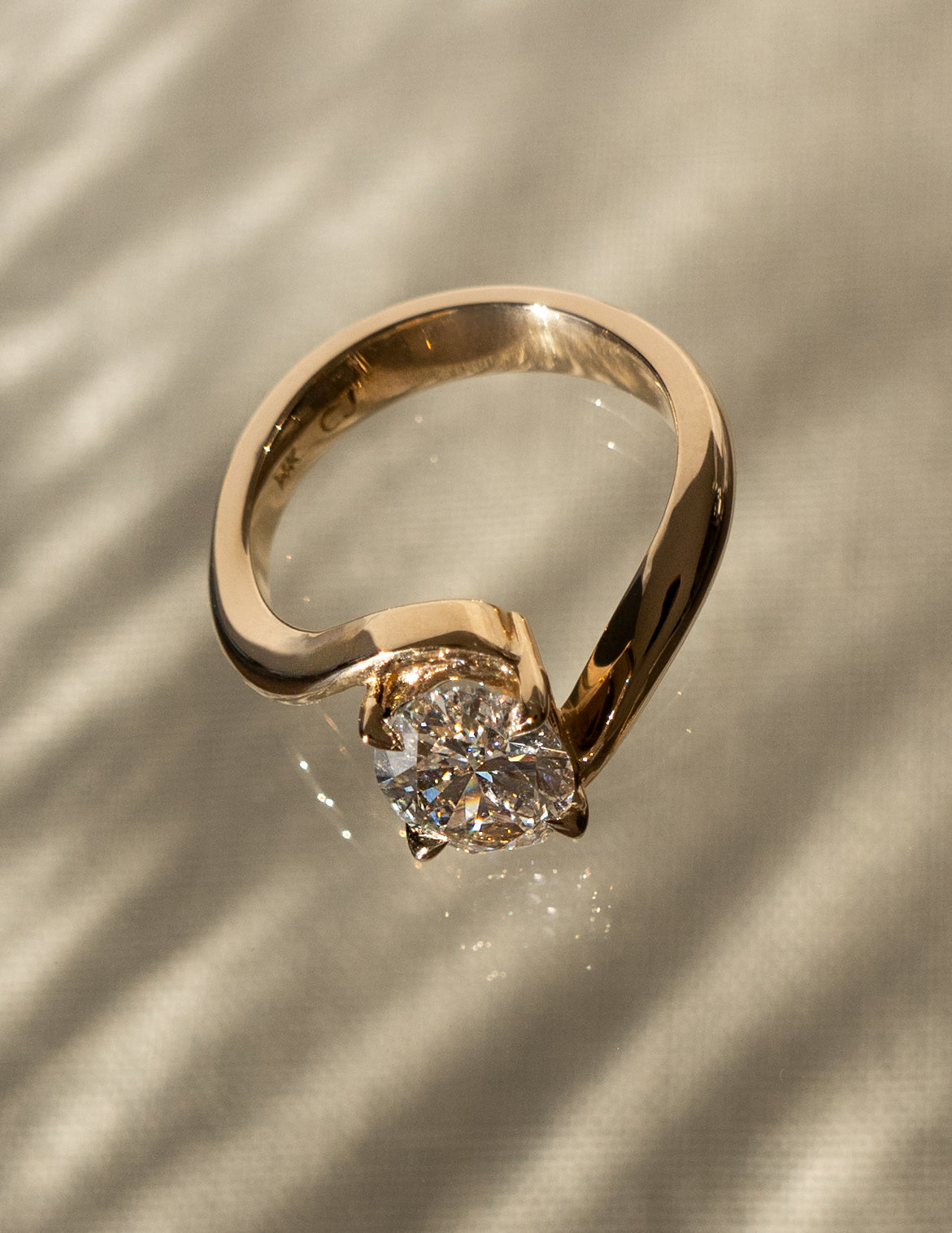 Solitaire Rapture-Oval Lab Grown Diamond Engagement Ring