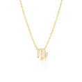 Load image into Gallery viewer, Virgo Charm Necklace with 0.1 TCW Round Lab-Grown Diamonds
