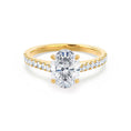 Load image into Gallery viewer, 1.50 CT Oval Lab Grown Diamond Pave Engagement Ring
