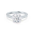 Load image into Gallery viewer, 1.50 CT Round Lab-Grown Diamond Pave Engagement Ring
