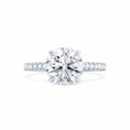 Load image into Gallery viewer, 1.50 CT Round Lab-Grown Diamond Pave Engagement Ring
