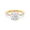 Load image into Gallery viewer, 1.20 CT Round Lab-Grown Diamond Pave Setting Engagement Ring
