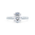 Load image into Gallery viewer, 1.50 CT Oval Lab Grown Diamond Pave Engagement Ring
