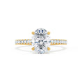 Load image into Gallery viewer, 1.50 CT Oval Lab Grown Diamond Pave Engagement Ring
