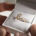 Load image into Gallery viewer, Elegant 1.50 CT Oval Lab Grown Diamond Bezel Set Engagement Ring
