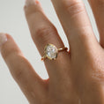 Load image into Gallery viewer, Elegant 1.50 CT Oval Lab Grown Diamond Bezel Set Engagement Ring
