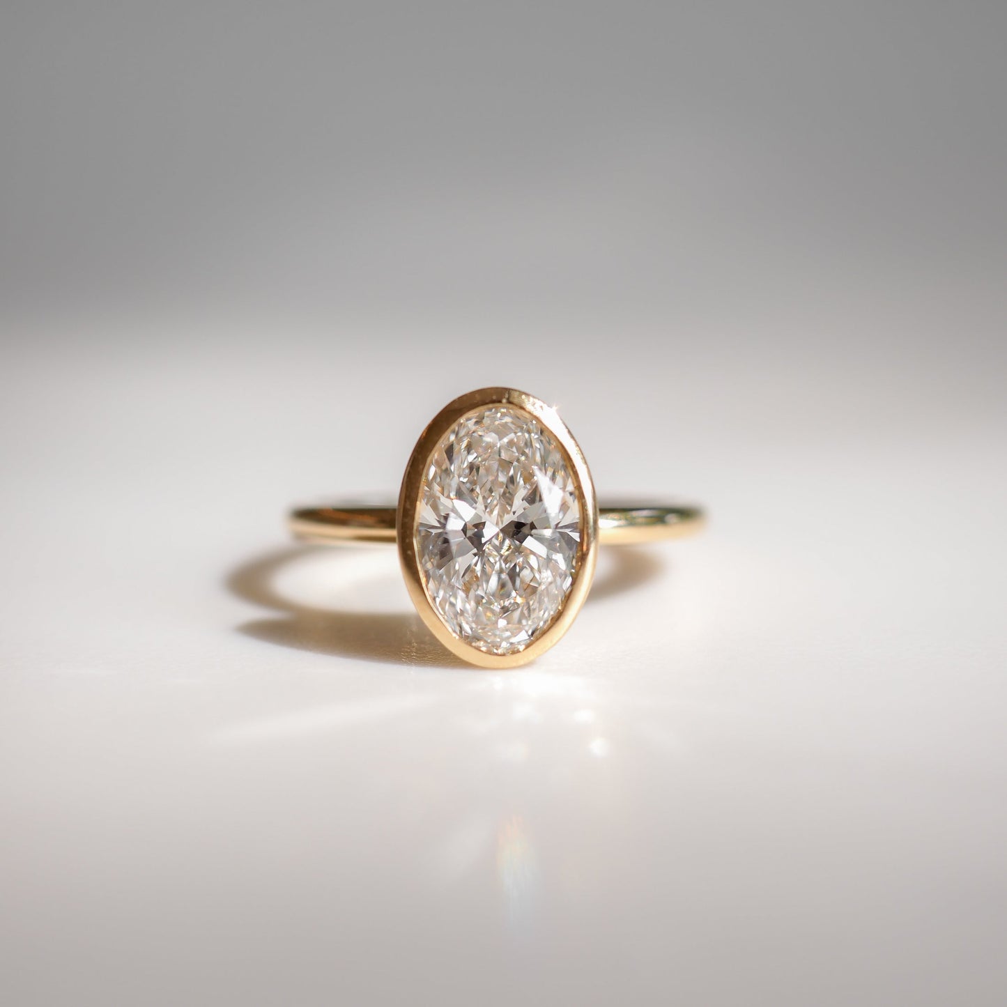 Solitaire-Oval Lab Grown Diamond Engagement Ring